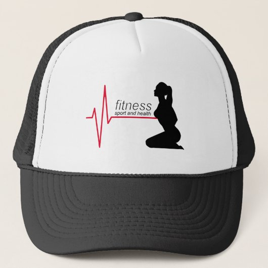 Fitnessmeisje Trucker Pet (Voorkant)