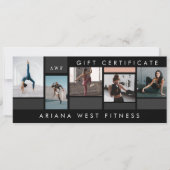 Fitnessmerk Fotocollage Cadeaubon (Voorkant)