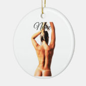 Fitnessmodel Tanlines Thunder_Cove Keramisch Ornament (Links)