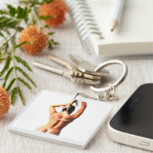 Fitnessmodel Tanlines Thunder_Cove Sleutelhanger (Voorkant Rechts)