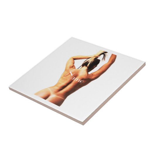 Fitnessmodel Tanlines Thunder_Cove Tegeltje (Zijkant)