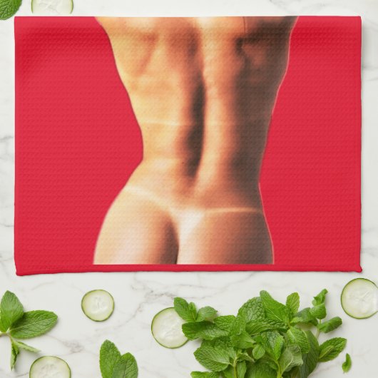 Fitnessmodel Tanlines Thunder_Cove Theedoek (Gevouwen)