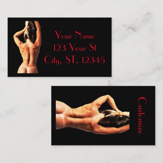 Fitnessmodel Tanlines Thunder_Cove Visitekaartje (Voorkant / Achterkant)