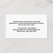 Fitnessoefeningen | QR-code Visitekaartje (Achterkant)