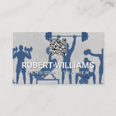 Fitnessoefeningen | QR-code Visitekaartje (Voorkant)