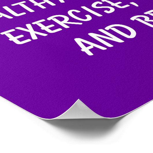 Fitnessoffertes Poster (Hoek)