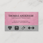 Fitnesspictogrammen Visitekaartje (Voorkant)