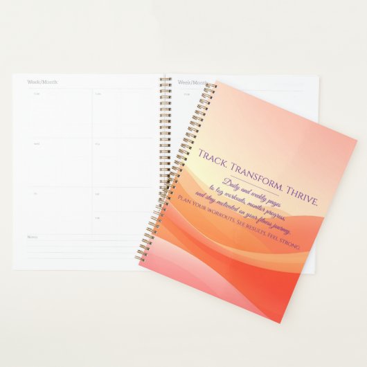 Fitnessplanner – Trainingen bijhouden, gemotiveerd Planner (Display)