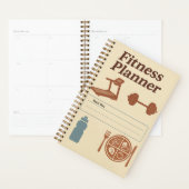 Fitnessplanner voor trainingen, dieet & hydratie planner (Display)