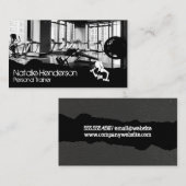 fitnessruimte | Personal Trainer Logo Visitekaartje (Voorkant / Achterkant)