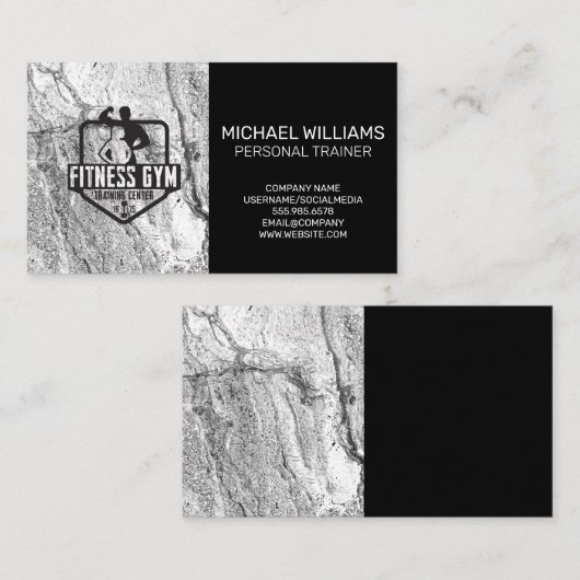 fitnessruimte | Personal Trainer Visitekaartje (Voorkant / Achterkant)