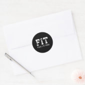 fitnessruimte ronde sticker (Envelop)