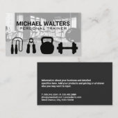 fitnessruimte | trainingsmateriaal visitekaartje (Voorkant / Achterkant)