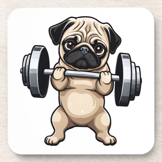 Fitnessstekker Bier Onderzetter (Voorkant)
