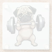 Fitnessstekker Glazen Onderzetter (Achterkant)