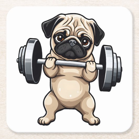 Fitnessstekker Kartonnen Onderzetters (Voorkant)
