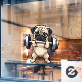 Fitnessstekker Raamsticker (Cafe Raam)