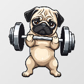 Fitnessstekker Raamsticker (Vel)