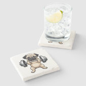 Fitnessstekker Stenen Onderzetter (Zijkant)