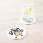 Fitnessstekker Zandsteen Onderzetter (Zijkant)