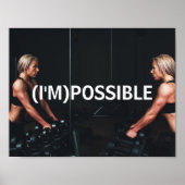 fitnessstudie motivatie inspiratie gym poster (Voorkant)