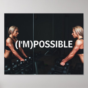 fitnessstudie motivatie inspiratie gym poster