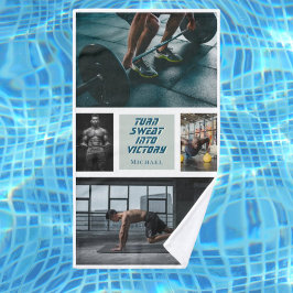 Fitnessstudio gym coach handdoek