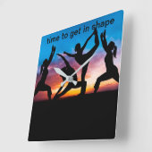 Fitnessthema Vierkante Klok (Hoek)