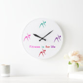 Fitnessthema Wanddecor-klok Grote Klok (Huis)