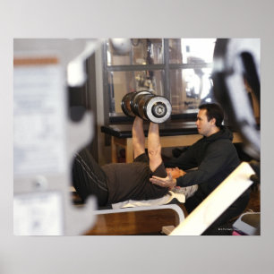 fitnesstouringcar werkt met " senior " in de gyros poster