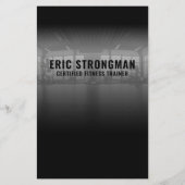 fitnesstrainer gym afbeelding flyer (Achterkant)