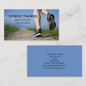 fitnesstrainer of jogging club visitekaartje (Voorkant / Achterkant)