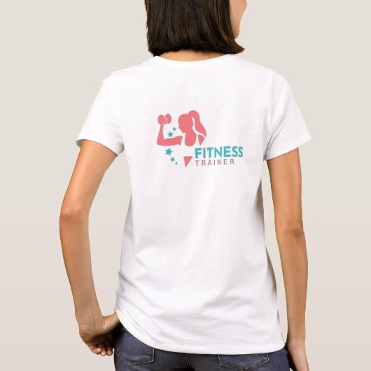 fitnesstrainer t-shirt (Achterkant)