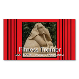 fitnesstrainer visitekaartje magneet