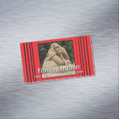 fitnesstrainer visitekaartje magneet (Voorbeeld)