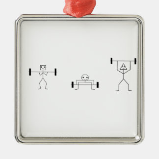 fitnessvormen metalen ornament