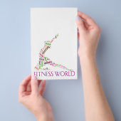 fitnesswereld flyer (Hand)