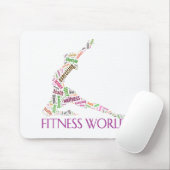 fitnesswereld muismat (Met muis)