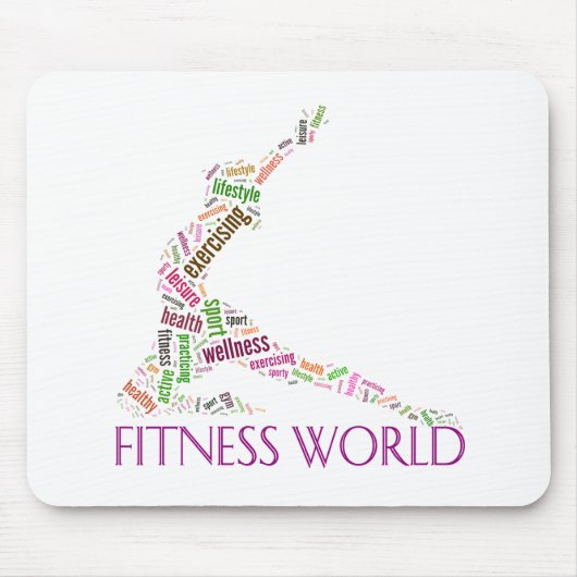 fitnesswereld muismat (Voorkant)