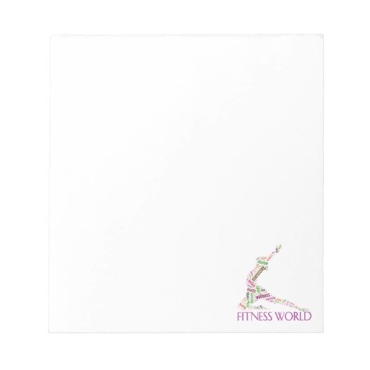 fitnesswereld notitieblok (Voorkant)