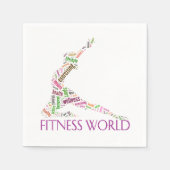 fitnesswereld servetten (Voorkant)