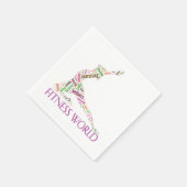 fitnesswereld servetten (Hoek)