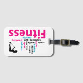 Fitnesswoorden Bagagelabel (Voorkant (horizontaal))