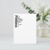 Fitnesswoorden Briefkaart (Staand voorkant)