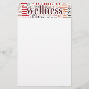 Fitnesswoorden Briefpapier