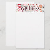 Fitnesswoorden Briefpapier (Voorkant / Achterkant)
