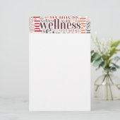 Fitnesswoorden Briefpapier (Staand voorkant)