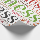 Fitnesswoorden Cadeaupapier (Hoek)