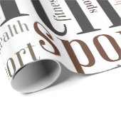 Fitnesswoorden Cadeaupapier (Rol Hoek)