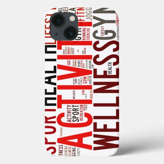 Fitnesswoorden Case-Mate iPhone Case (Achterkant)